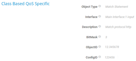 Class Based QoS Specific Class Based QoS Specific